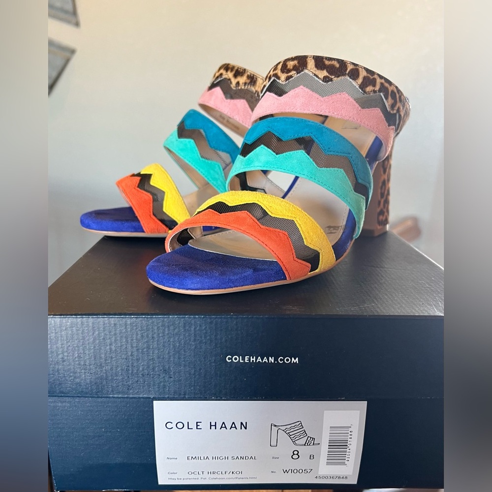 Cole Haan Multicolor Strappy Heels